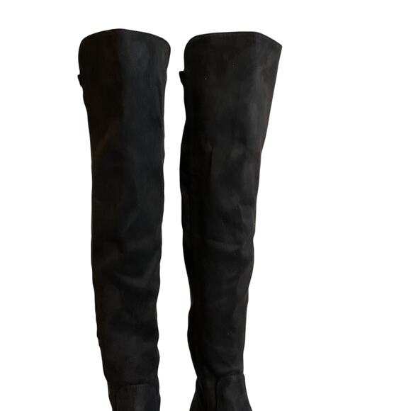 Unisa Boots Women's 7M Black Over The Knee Tall Riding Pull On Fabric Stretch - Picture 5 of 15